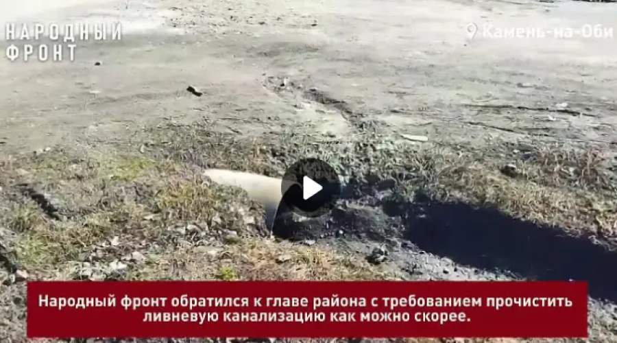 Дело труба: дом матери бойца СВО в Камне-на-Оби страдает от подтоплений из-за забитых сточных труб.