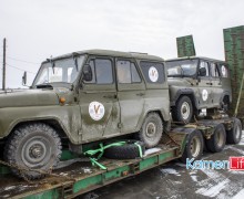 Автоколонна «Vесточка из дома – с Zаботой о солдате» пересекла Камень-на-Оби