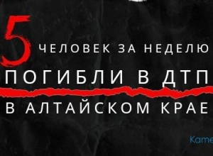 5 человек за неделю погибли в ДТП в Алтайском крае