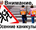 Госавтоинспекция, обращает внимание всех участников дорожного движения, что в школах  начались каникулы