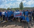 Студенты Каменского педагогического колледжа -  волонтёры отряда «Добро без границ» и активисты «Молодой гвардии» стали участниками городского субботника лесопарка вблизи озера Рица