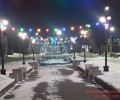 Весна и новогодние гирлянды в Камне-на-Оби!