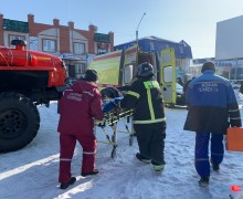 В результате возгорания киоска в Камне-на-Оби есть пострадавший