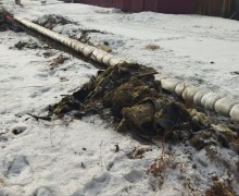 Мусор с теплотрас ул. Достоевского 80,82,84