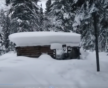 Ночь в зимовье