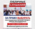 Публичные слушания О прямых выборах главы района
